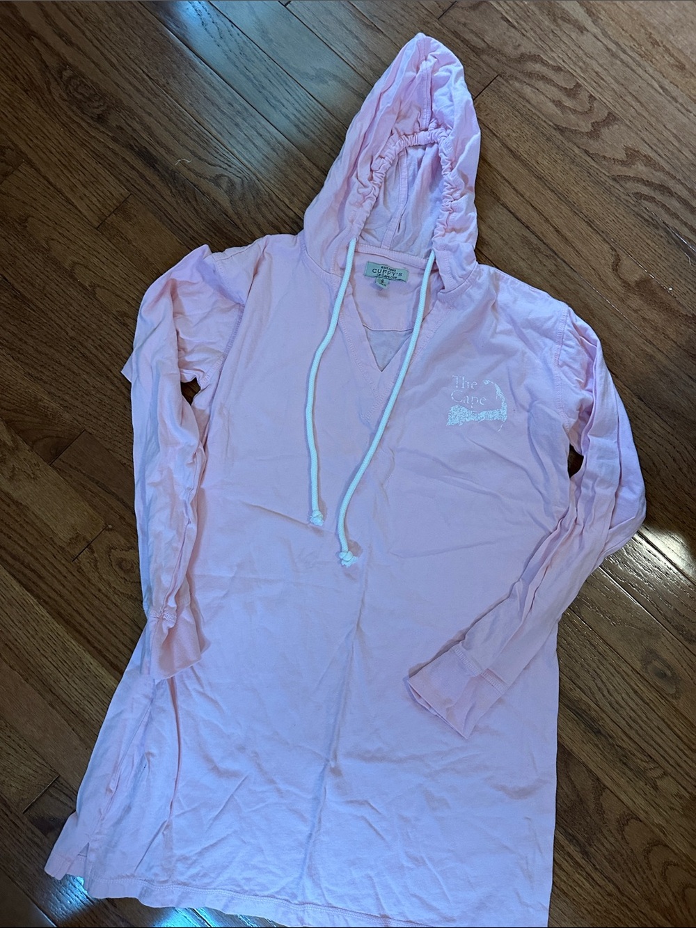 Cuffys cape cod Light Pink Hooded Swim Coverup Tunic